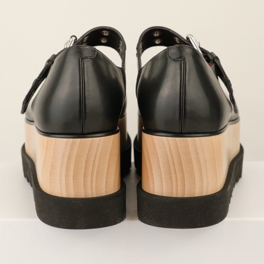 Stella McCartney Elyse Star-Studded Platform Mary Janes, Midnight Black, EU 40 - Picture 5 of 12